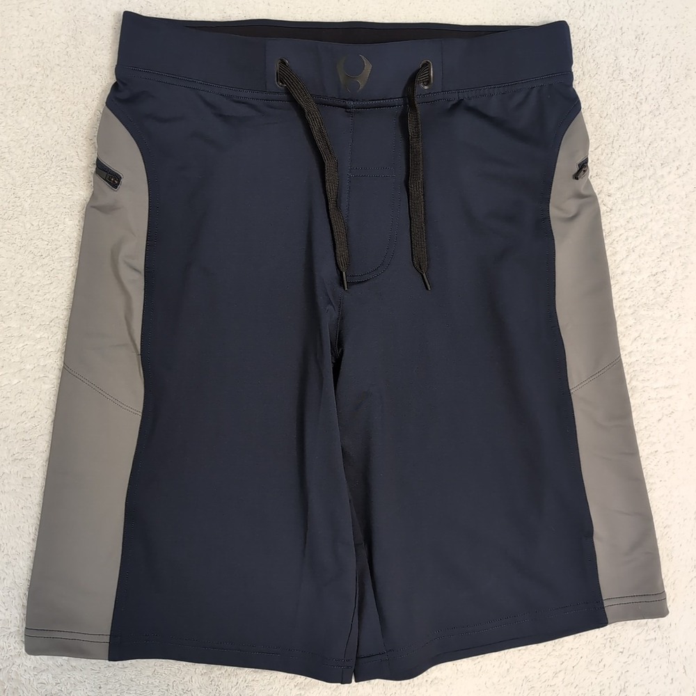 Hylete Helix Shorts Mens Sm 30x11 Performance Stretch Gym Zip Pcks 10% Spandex